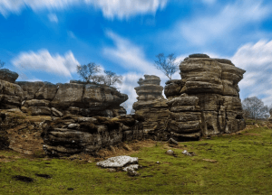 A rock formation at Brimham Rocks